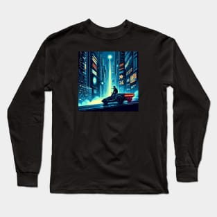 Blade Runner Pixel Art Long Sleeve T-Shirt